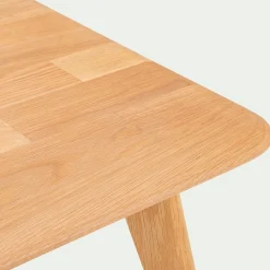 alinea Table Basse*Table basse carrée en chêne massif - L75xl75xH35cm Bois clair