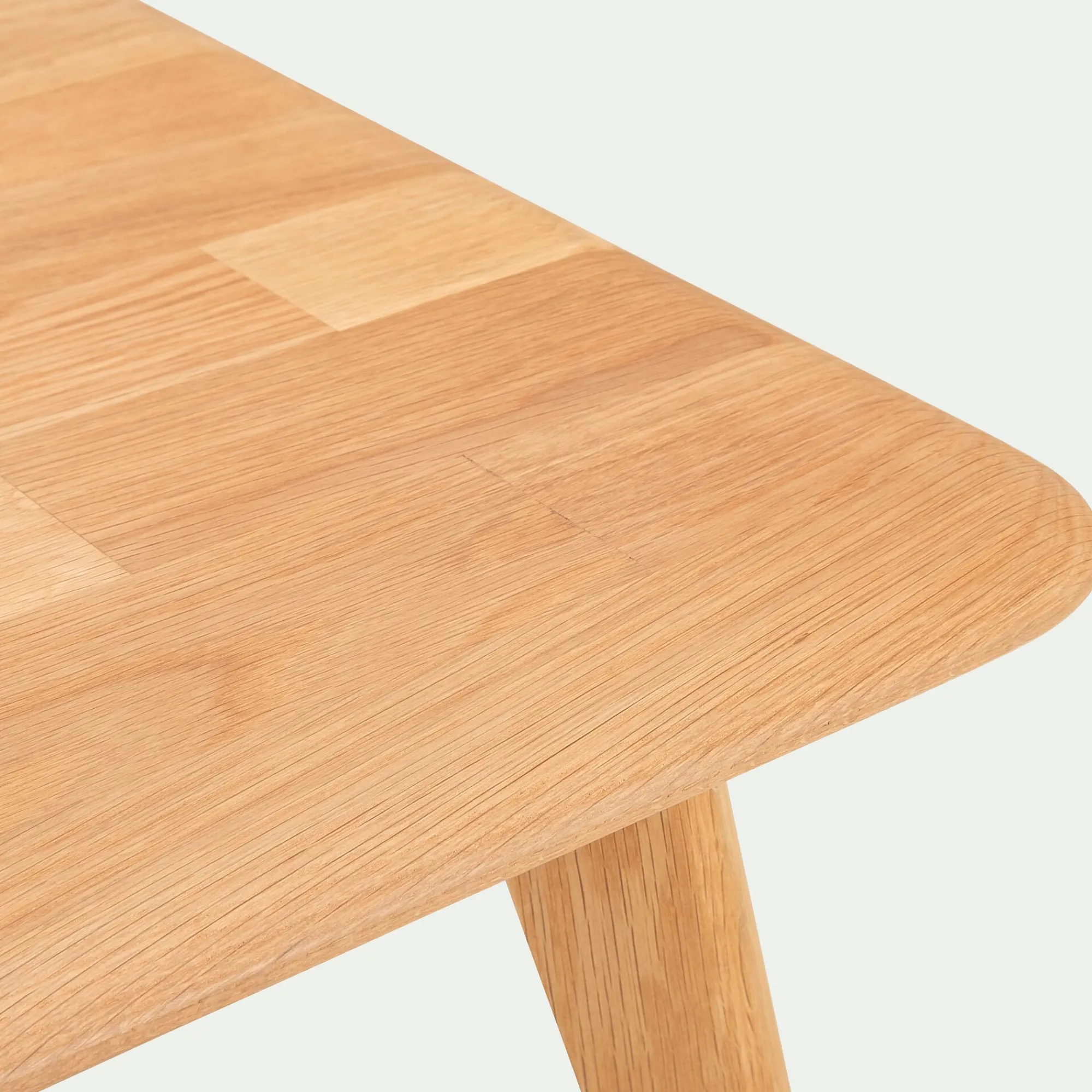 alinea Table Basse*Table basse carrée en chêne massif - L75xl75xH35cm Bois clair