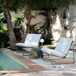 alinea Table Basse Exterieur*Table basse de jardin carrée en aluminium - Vert cèdre