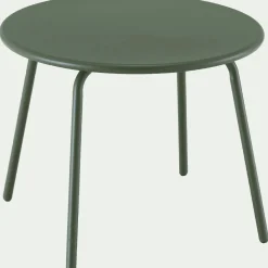 alinea Table Basse Exterieur*Table basse de jardin ronde en acier - Vert
