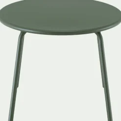 alinea Table Basse Exterieur*Table basse de jardin ronde en acier - Vert