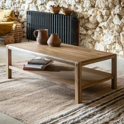 alinea Table Basse*Table basse en acacia - Bois clair