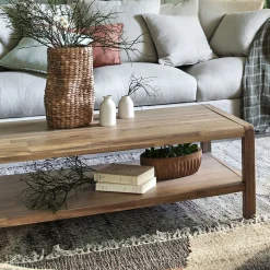 alinea Table Basse*Table basse en acacia - Bois clair