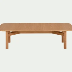 alinea Table Basse*Table basse rectangle en plaqué chêne et piètement en chêne Bois clair