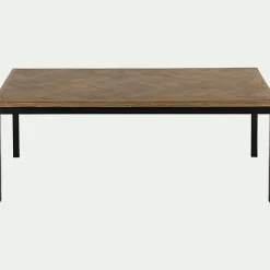 alinea Table Basse*Table basse rectangle en bois recyclé - Bois foncé