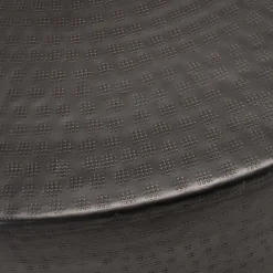 alinea Table Basse*Table basse ronde en tôle d'aluminium D90xH42cm - Noir