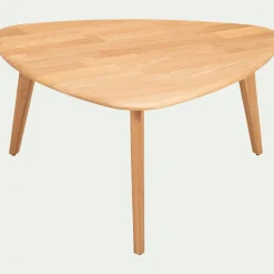 alinea Table Basse*Table basse triangulaire en chêne massif - Bois clair