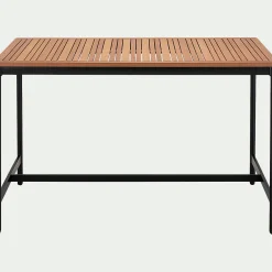 alinea Table De Jardin|Table Haute De Jardin*Table haute de repas jardin en eucalyptus - (6 places) Bois clair
