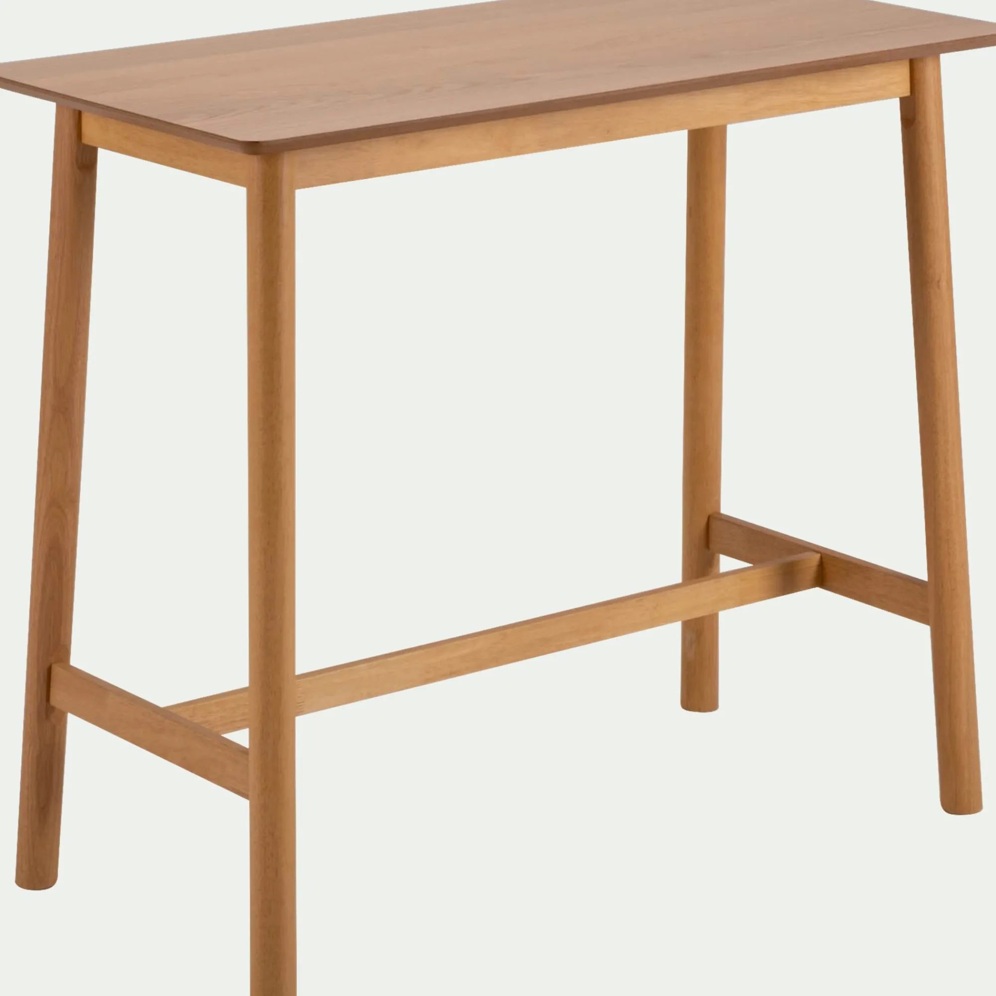 alinea Table Haute Et Bar|Table De Salle À Manger*Table haute rectangulaire en chêne et hévéa - (6 places) Bois clair
