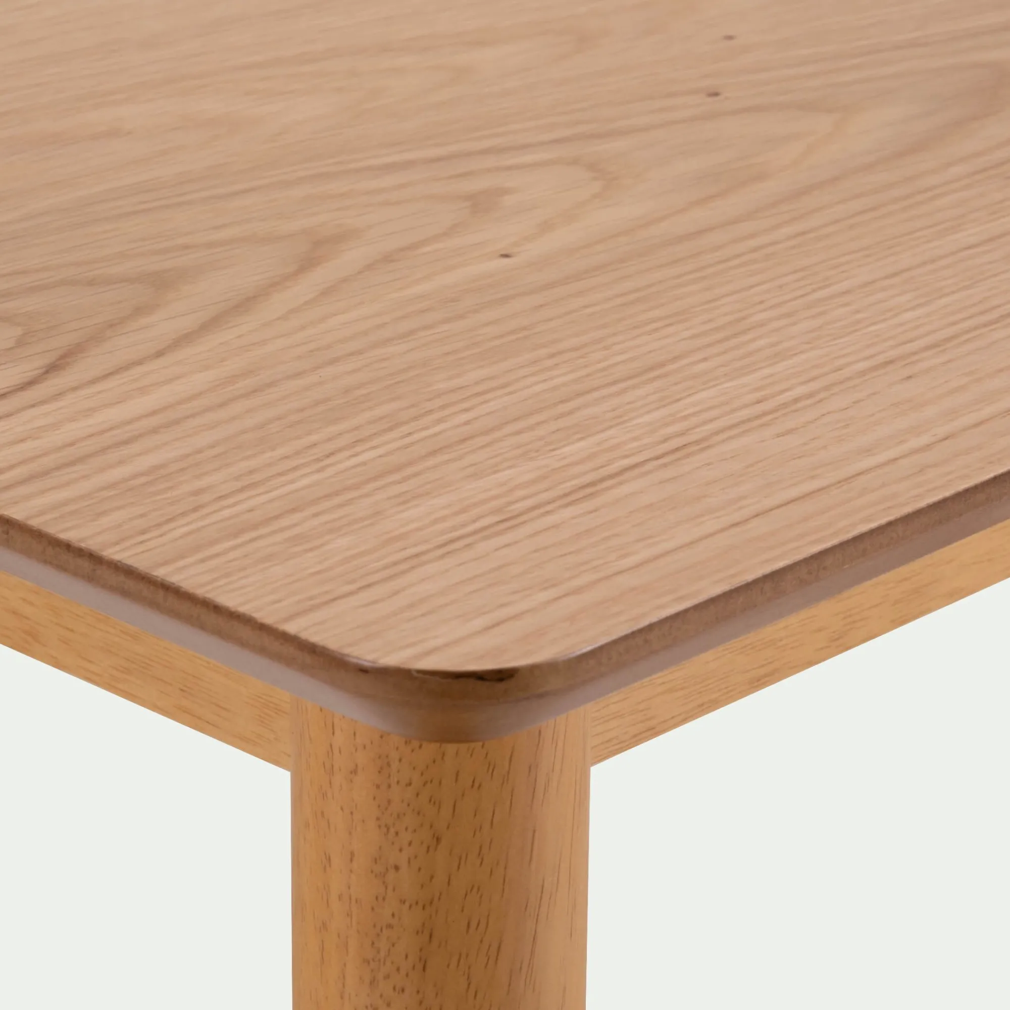 alinea Table Haute Et Bar|Table De Salle À Manger*Table haute rectangulaire en chêne et hévéa - (6 places) Bois clair