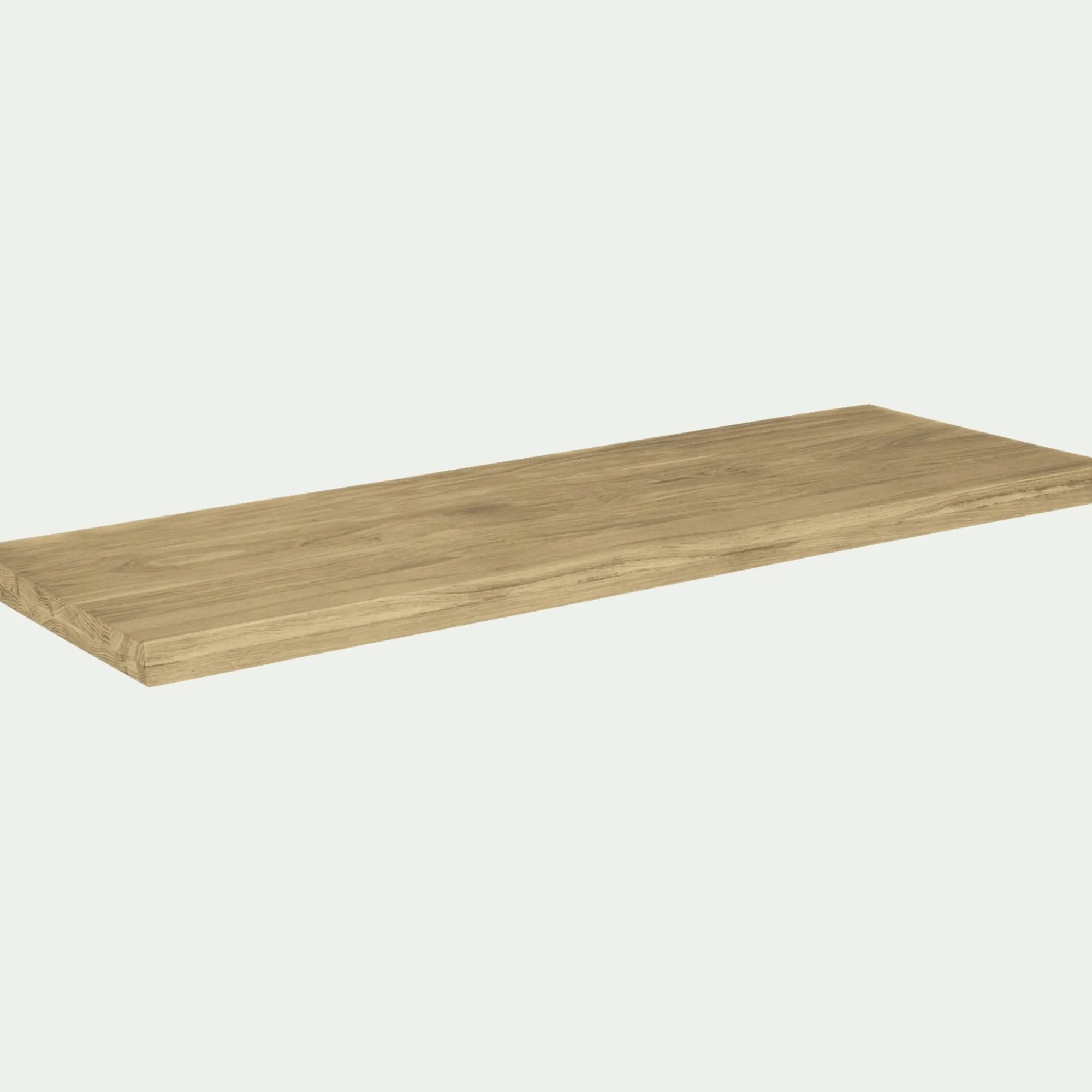 alinea Rangement De Salle De Bain*Tablette / Top pour sous-vasque double L120cm Bois clair