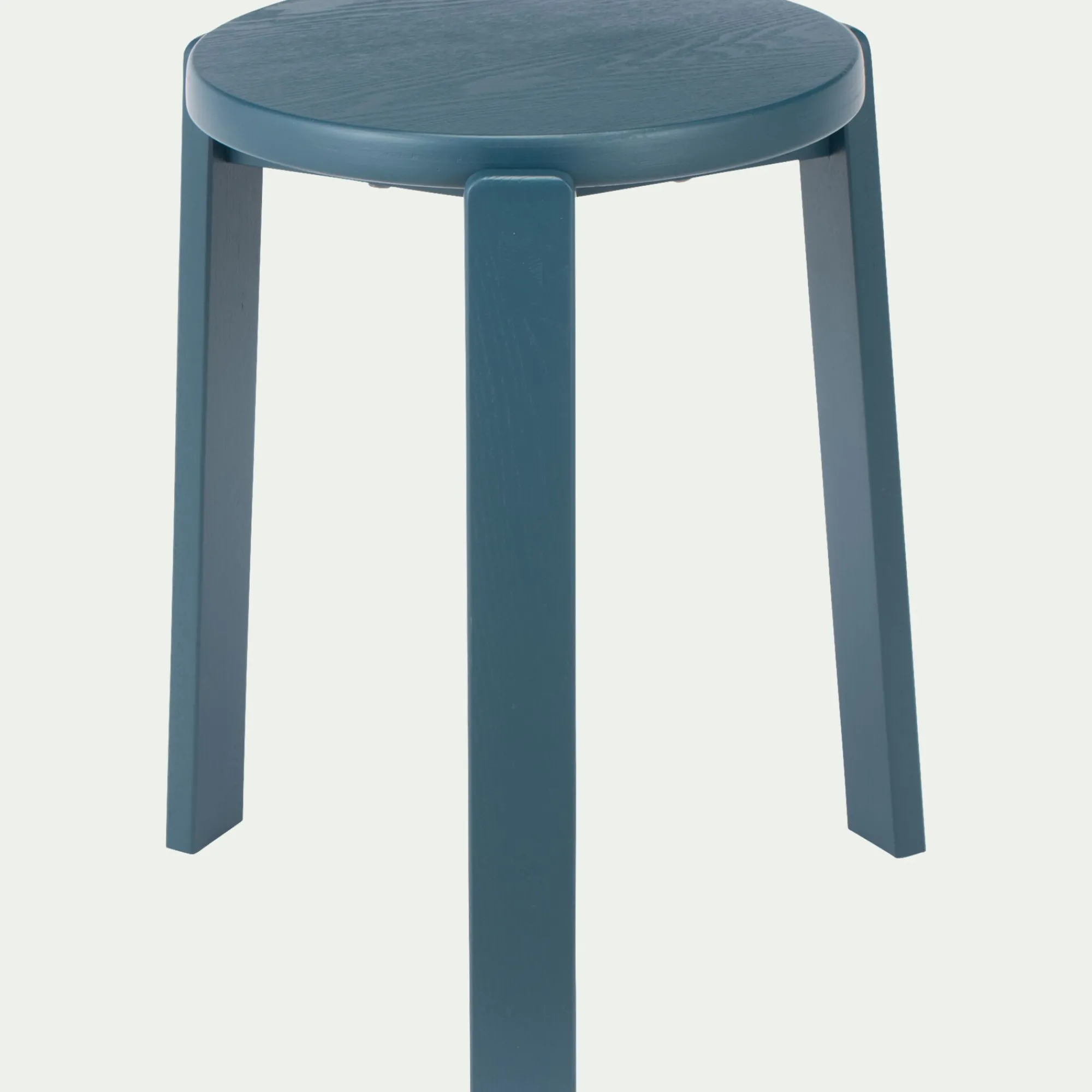 alinea Table De Chevet|Tabouret*Tabouret bas en bois de frêne H45cm - figuerolles Bleu