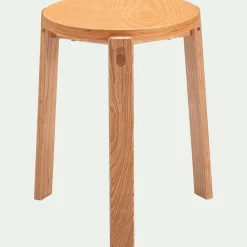 alinea Table De Chevet|Tabouret*Tabouret bas en bois de frêne H45cm - naturel Bois clair