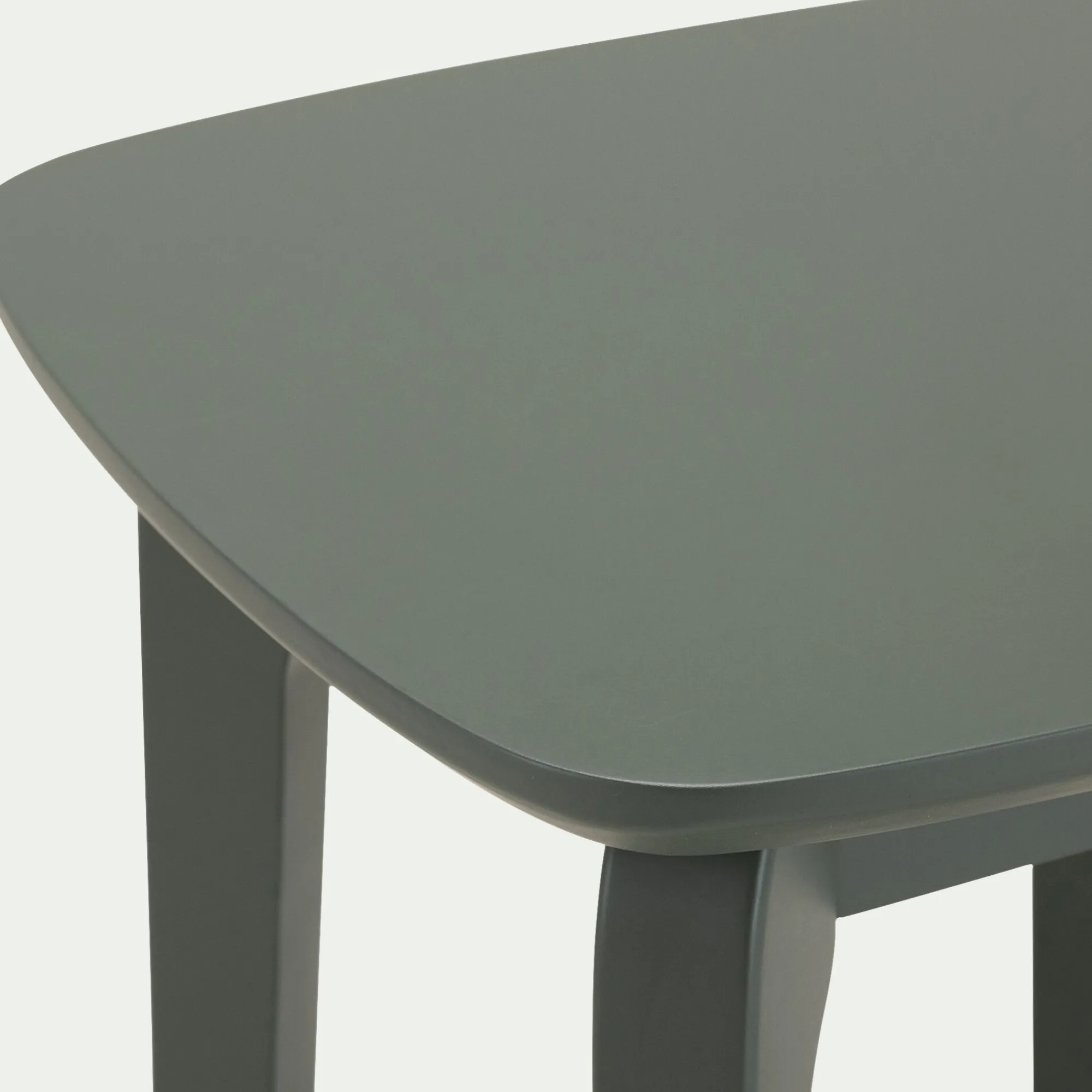 alinea Table De Chevet|Tabouret*Tabouret bas en bois d'hévéa H45cm - cèdre Vert