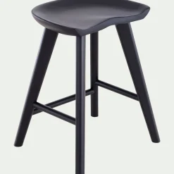 alinea Tabouret*Tabouret bas en chêne massif H49cm - Noir