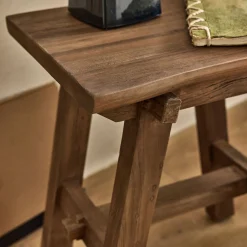 alinea Tabouret*Tabouret bas en teck recyclé H45cm - Bois foncé