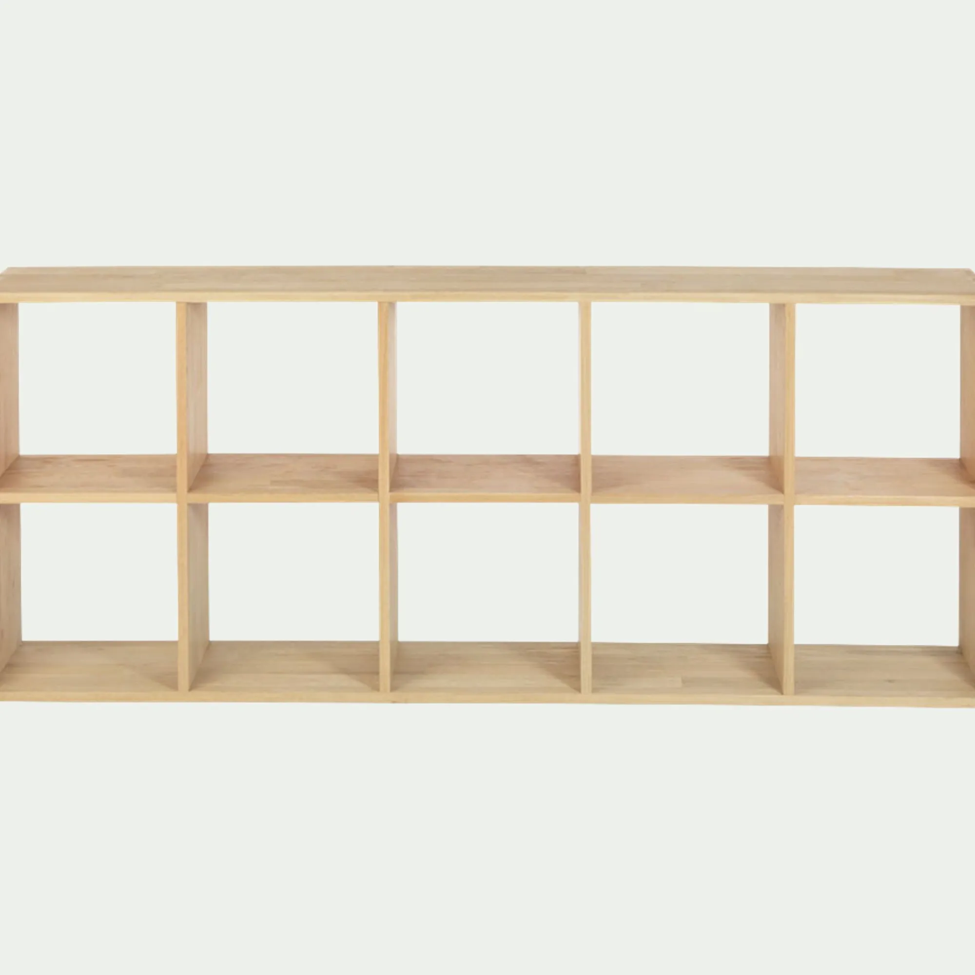 alinea Rangement À Composer|Bibliothèque Et Étagère*Étagère 10 cases en chêne Bois clair