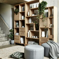 alinea Rangement À Composer|Bibliothèque Et Étagère*Étagère 10 cases en chêne Bois clair