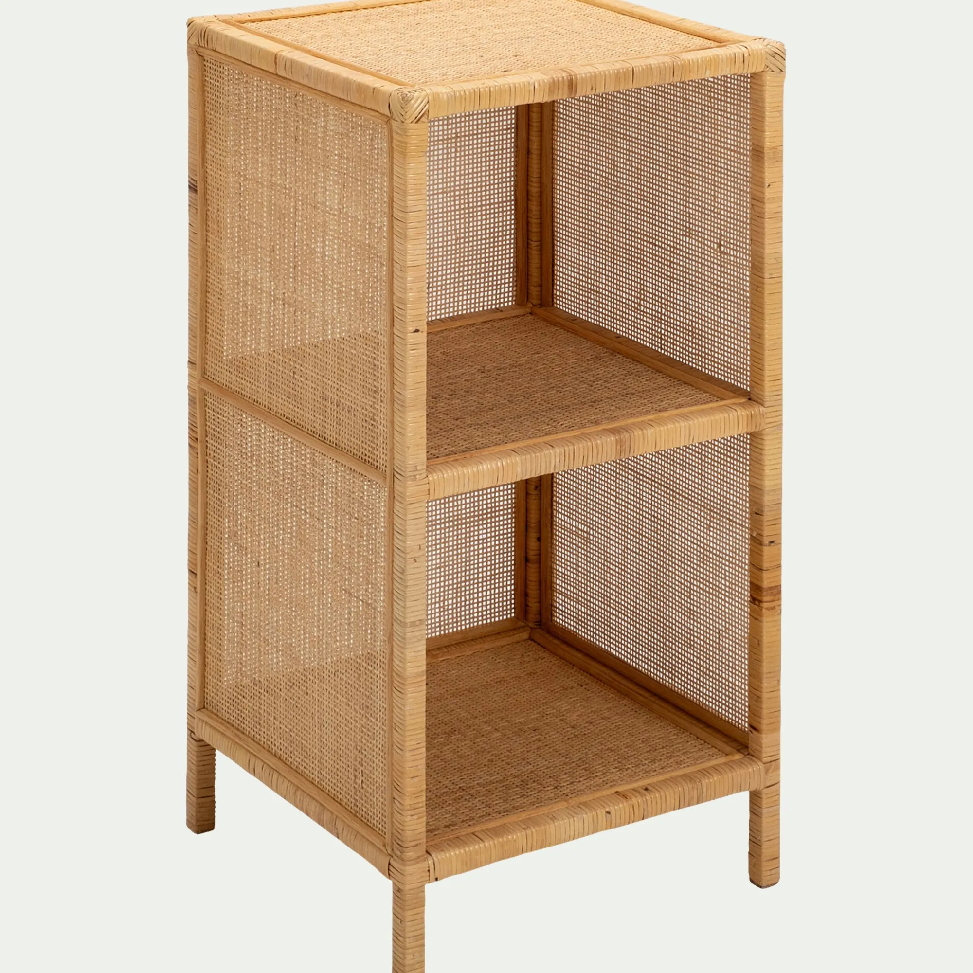 alinea Bibliothèque Enfant|Bibliothèque Enfant*Étagère 2 cases en rotin - Naturel