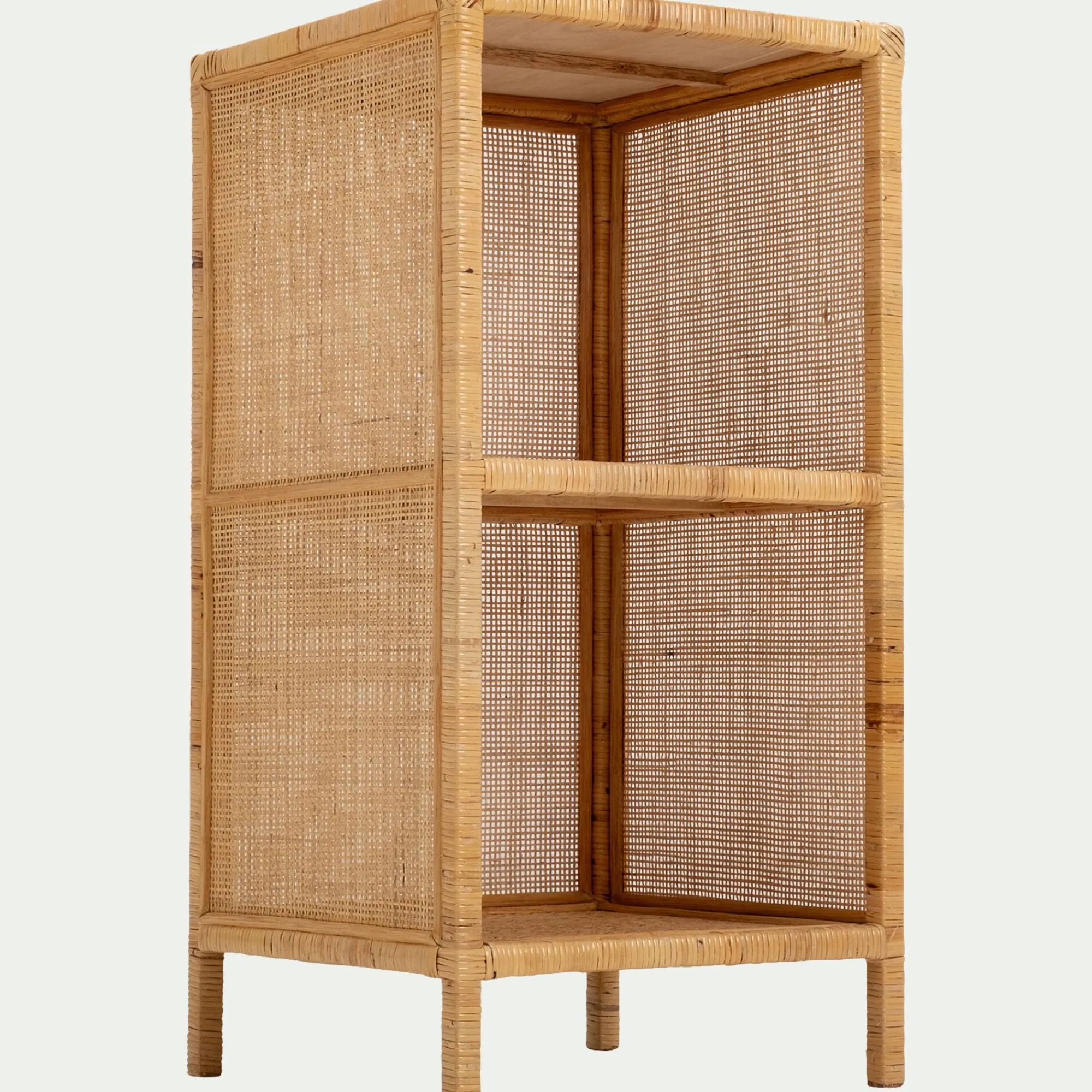alinea Bibliothèque Enfant|Bibliothèque Enfant*Étagère 2 cases en rotin - Naturel