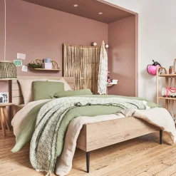 alinea Matelas Enfant|Déco Murale*Étagère murale décorative en rotin - L61xH21cm Naturel