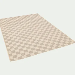 alinea Tapis De Salon*Tapis à motif damier 120x170cm - Beige