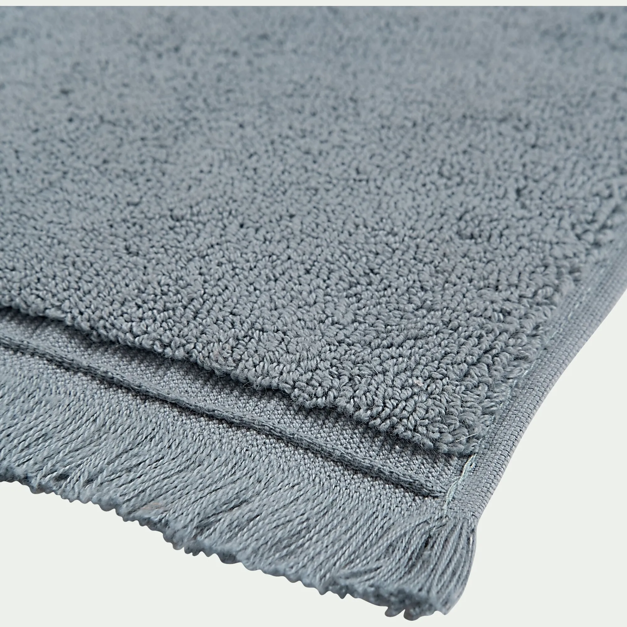 alinea Tapis De Bain*Tapis de bain en coton - calaluna 50x80 cm Bleu
