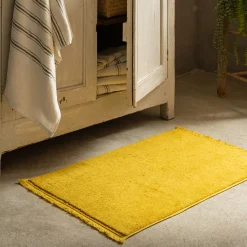 alinea Tapis De Bain*Tapis de bain en coton - argan 50x80cm Jaune