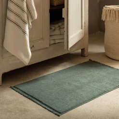 alinea Tapis De Bain*Tapis de bain en coton - cèdre 50x80cm Vert