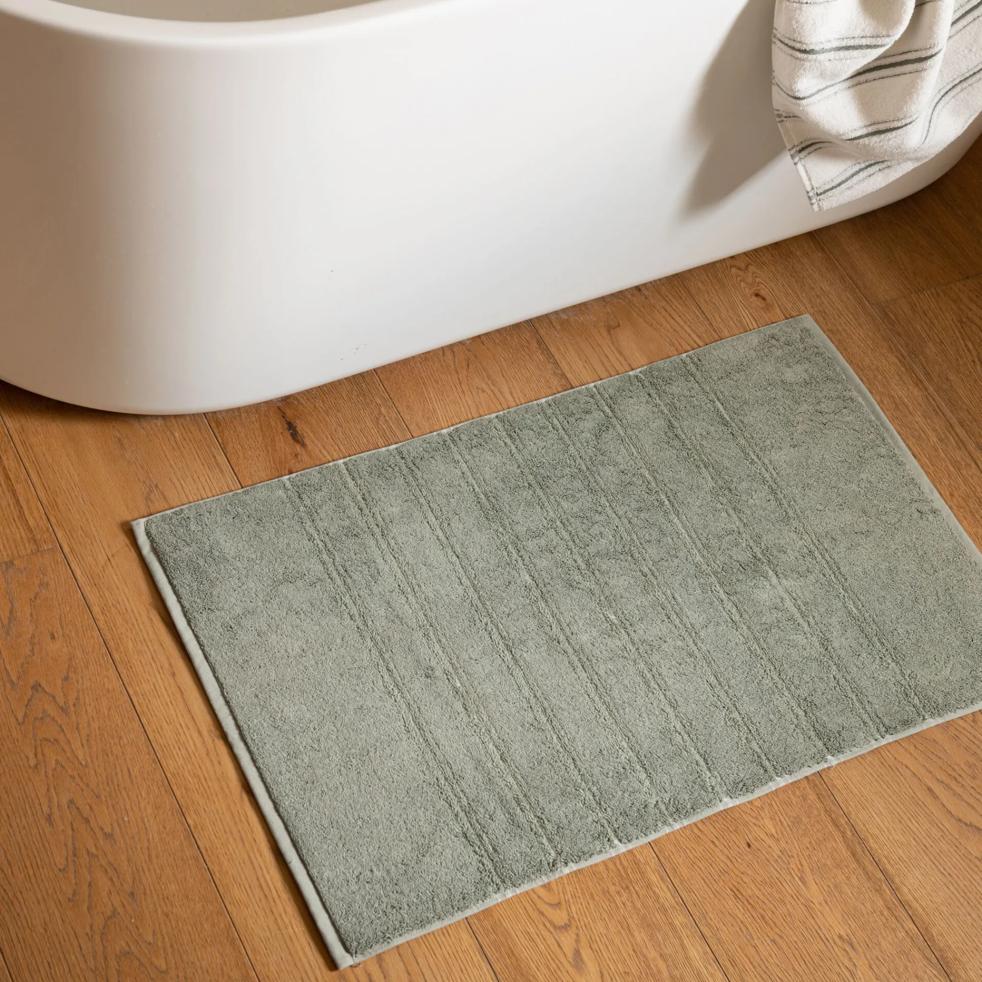 alinea Tapis De Bain*Tapis de bain en coton - olivier 50x80 cm Vert