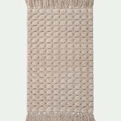 alinea Tapis De Bain*Tapis de bain point bulle en coton 50x80cm - Beige