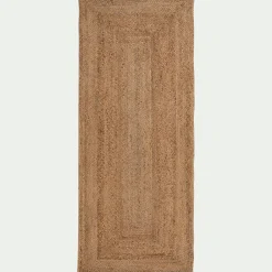 alinea Tapis En Jute|Tapis Uni*Tapis de couloir en jute - 80x200cm Naturel