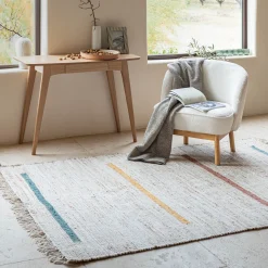 alinea Tapis En Laine|Tapis En Jute*Tapis en jute et laine - multicolore 160x230cm Beige