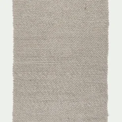 alinea Tapis En Laine|Tapis De Salon*Tapis en laine et coton - clair 120x170cm Gris