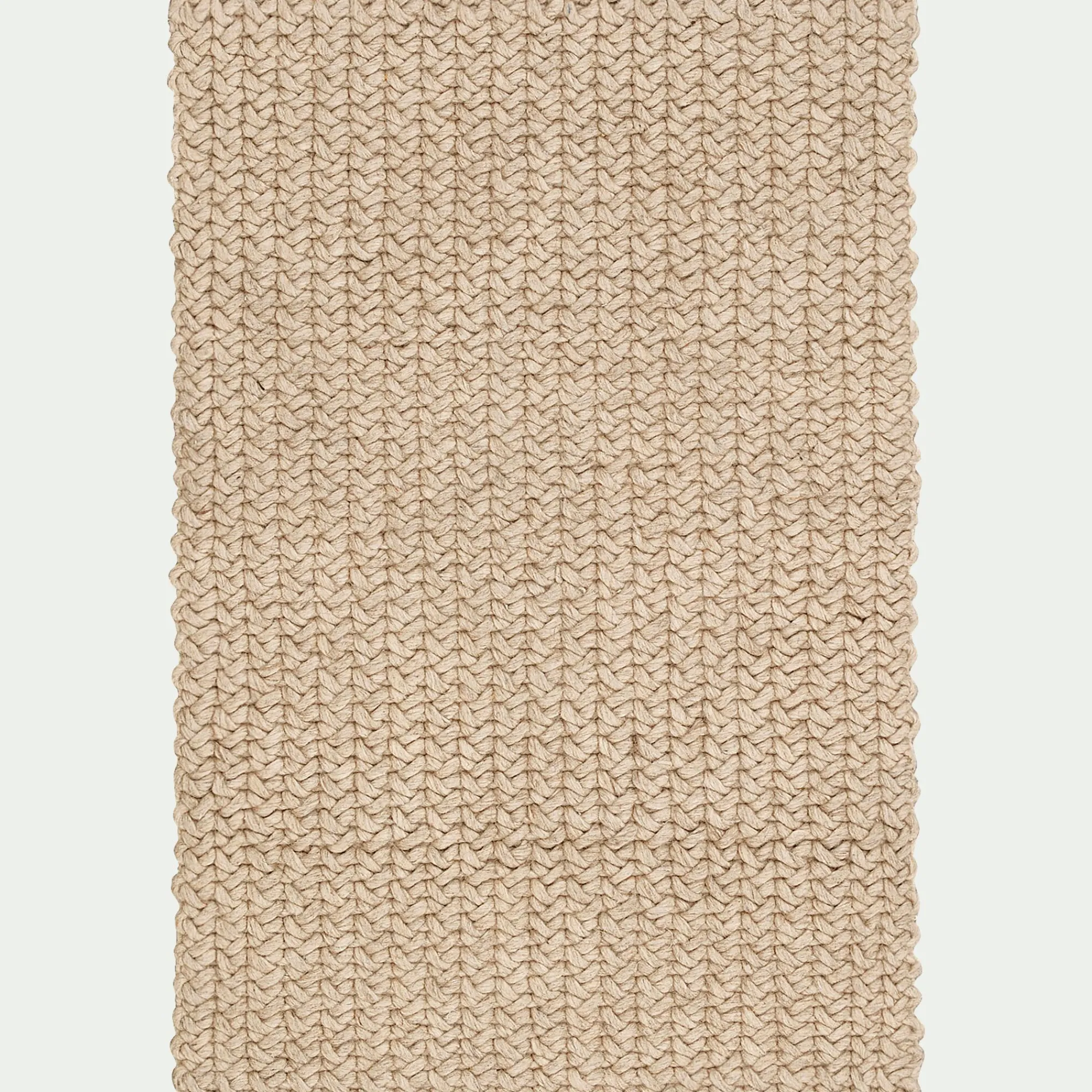 alinea Descente De Lit*Tapis en laine et coton - 60x90cm Beige