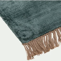 alinea Tapis Uni|Tapis De Salon*Tapis frangé en velours 160x230cm - eucalyptus Vert