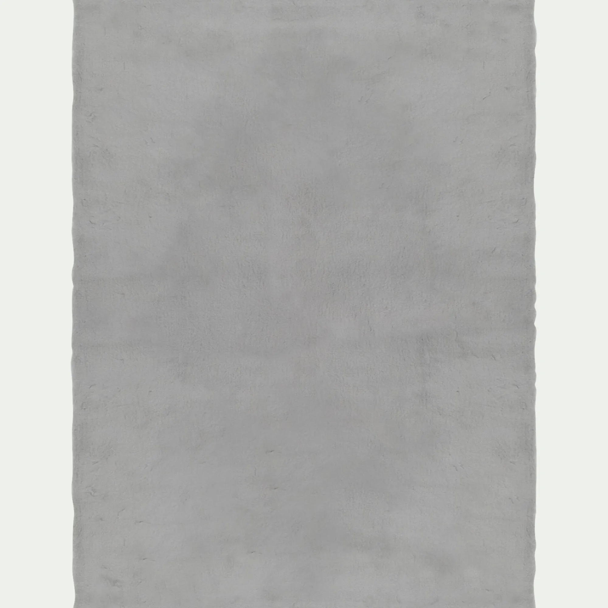 alinea Tapis Uni|Tapis De Salon*Tapis imitation fourrure - 120x160cm Gris