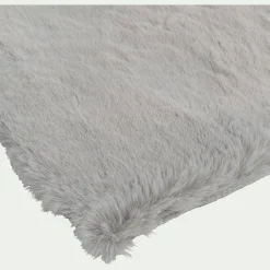 alinea Tapis Uni|Tapis De Salon*Tapis imitation fourrure - 120x160cm Gris
