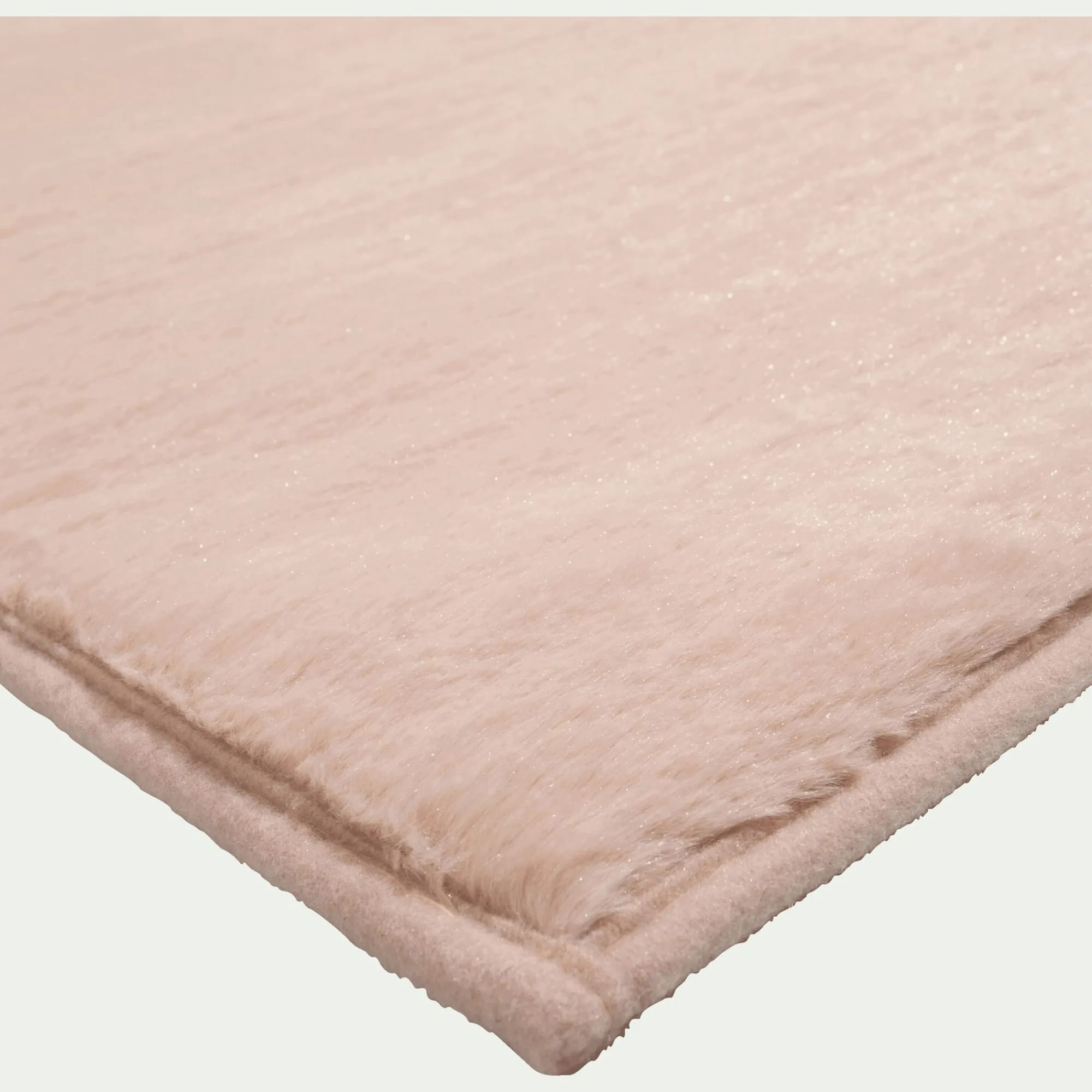 alinea Tapis Uni|Tapis De Salon*Tapis imitation fourrure - argile 150x200cm Rose