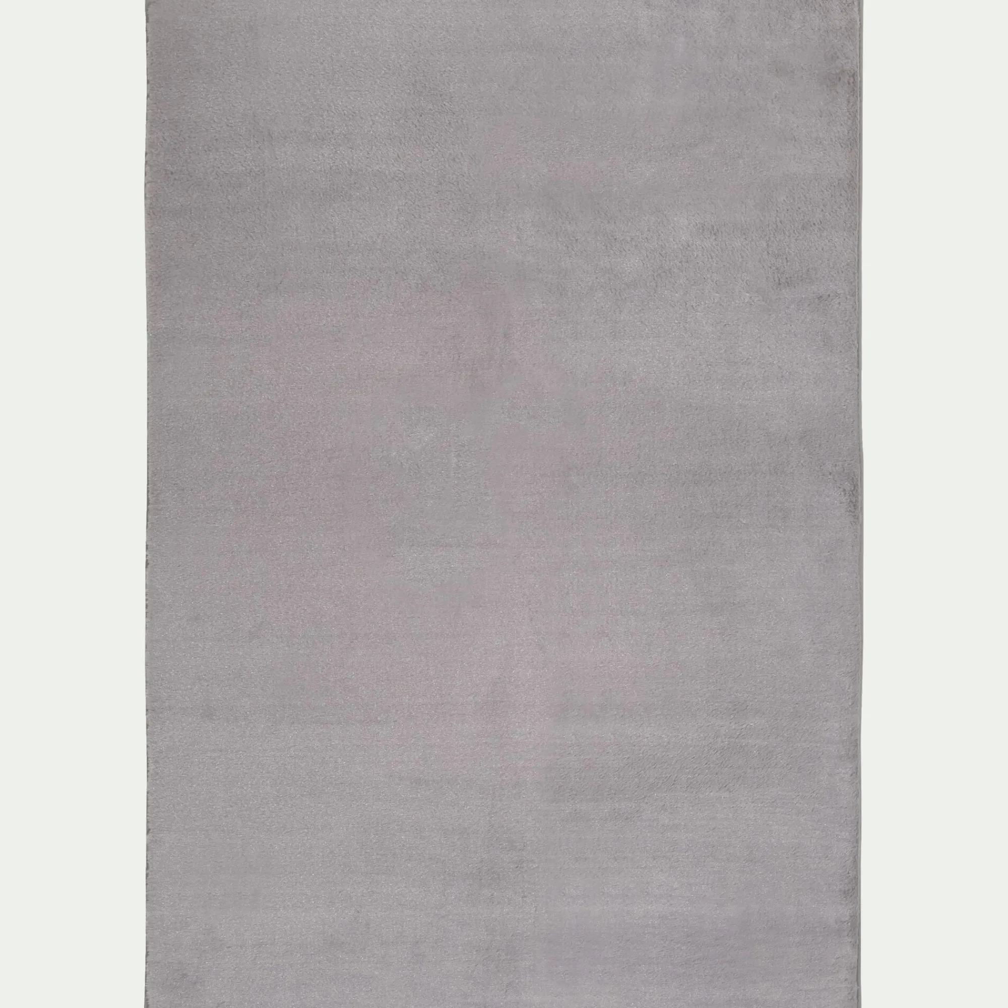 alinea Tapis Uni|Tapis De Salon*Tapis imitation fourrure - restanque 150x200cm Gris