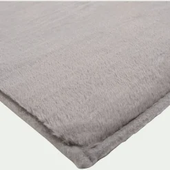 alinea Tapis Uni|Tapis De Salon*Tapis imitation fourrure - restanque 150x200cm Gris