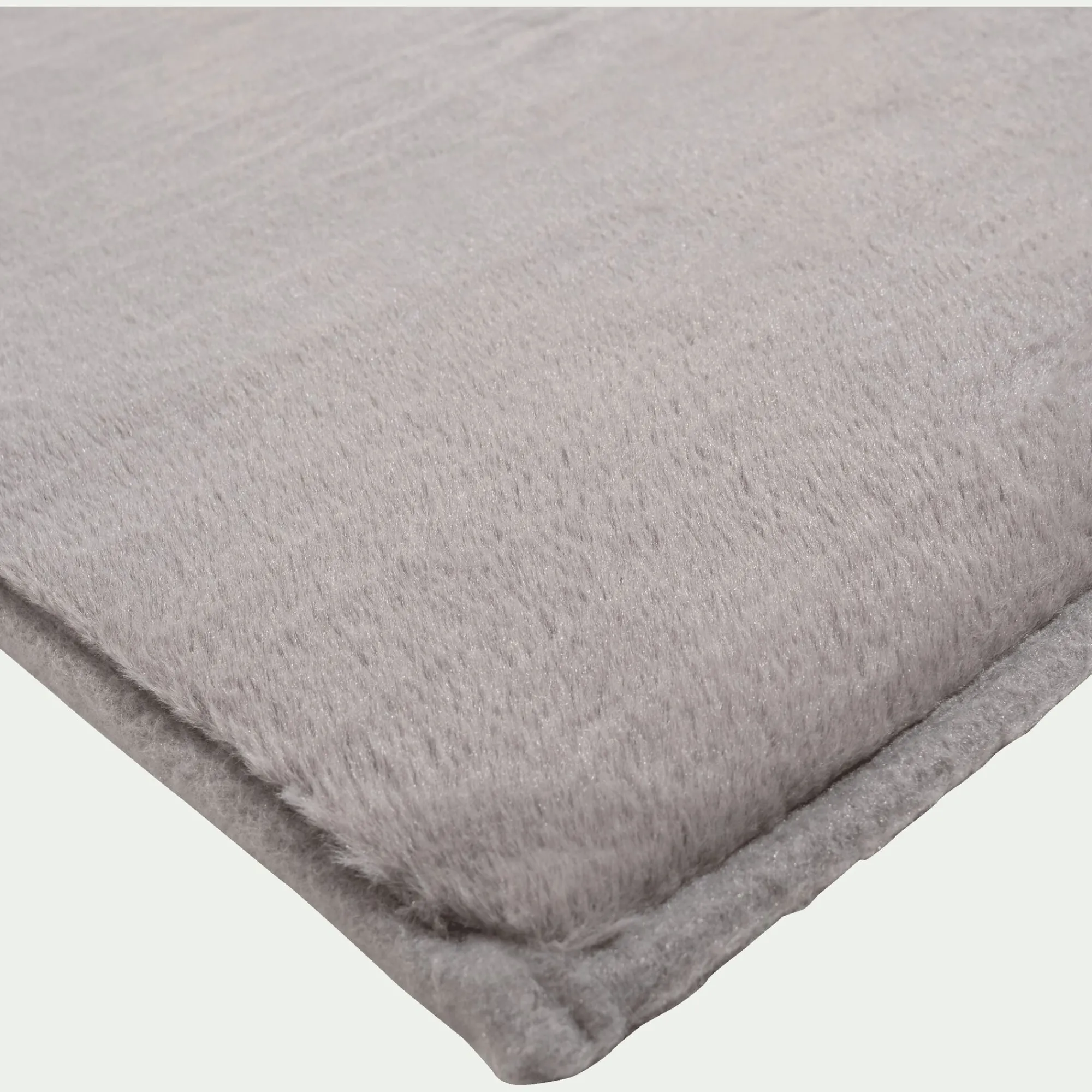 alinea Tapis Uni|Tapis De Salon*Tapis imitation fourrure - restanque 150x200cm Gris