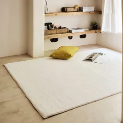 alinea Tapis Uni|Tapis De Salon*Tapis imitation fourrure - ventoux 150x200cm Blanc