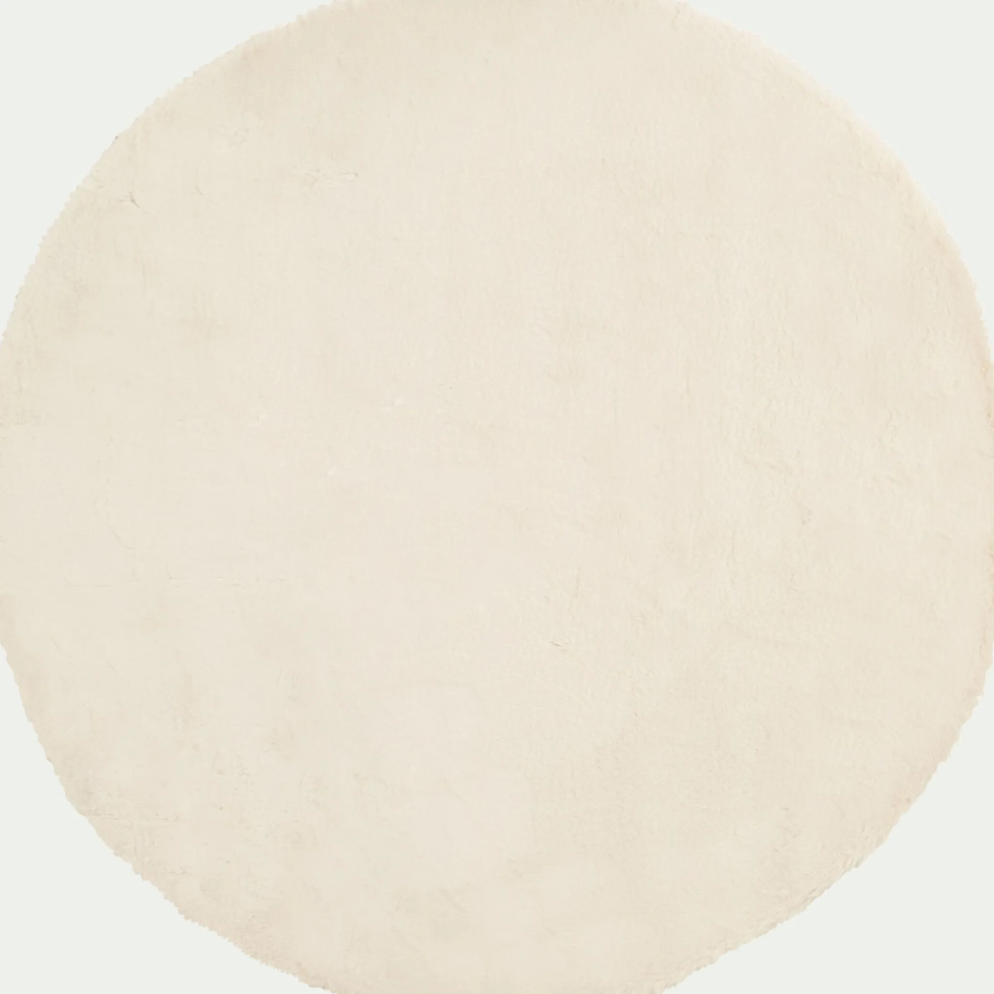 alinea Descente De Lit|Tapis Uni*Tapis imitation fourrure - D120cm Beige