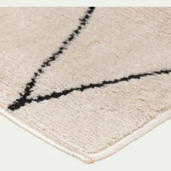 alinea Tapis Berbère*Tapis inspiration berbère à motifs losange 160x230cm - écru Blanc