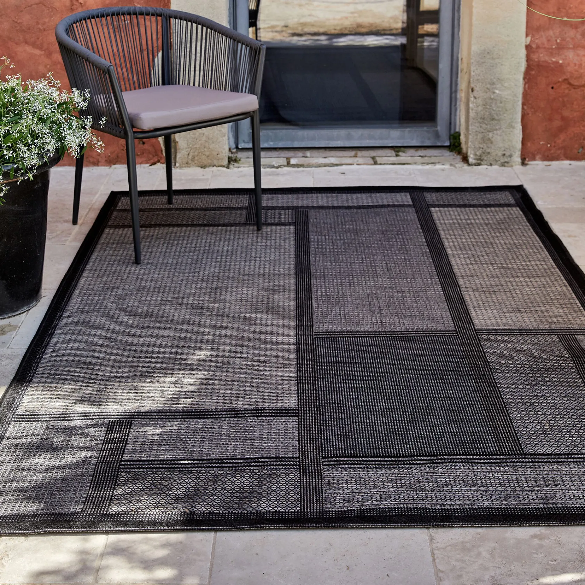 alinea Tapis Exterieur|Tapis D'Extérieur*Tapis intérieur et extérieur - gris foncé 160x230cm
