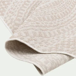 alinea Tapis Exterieur|Tapis D'Extérieur*Tapis intérieur et extérieur à motifs en tissu recyclé 120x170cm - écru Blanc