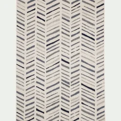alinea Tapis De Salon|Tapis Exterieur*Tapis intérieur et extérieur à motifs graphiques 200x290cm - Blanc