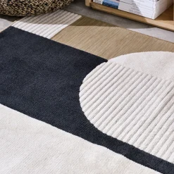 alinea Tapis Exterieur|Tapis D'Extérieur*Tapis intérieur et extérieur à motifs géométriques - 120x170cm Beige