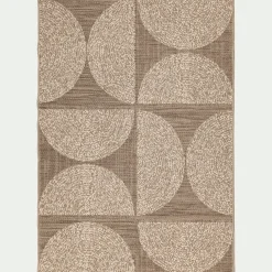alinea Tapis Exterieur|Tapis D'Extérieur*Tapis intérieur extérieur à motif géométrique 160x230cm - Naturel